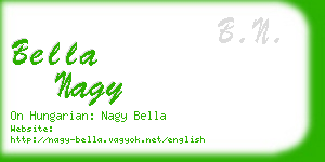 bella nagy business card